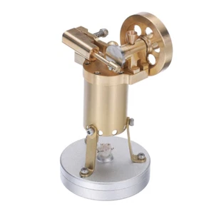 S06 Mini Retro Vertical Latón Motor de Vapor Modelo Modelo Juguete - Imagen 1 de 9