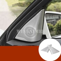 Matt Chrome Front Door sound Stereo Speaker Cover trim Benz GL X166 2013-2018 Matt Chrome Front Door sound Stereo Speaker Cover trim Benz GL X166 2013-2018