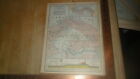 JONES BROS  1907 ORIGINAL MAP - ISTHMUS OF PANAMA - AND THE CANAL ZONE