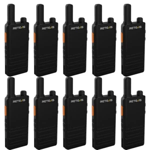 10*Retevis B3 Two Way Radio Ultra-thin FRS 2W Walkie Talkie for School/Church - Zdjęcie 1 z 14
