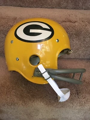 Vintage Riddell Kra-Lite TK2 Football Helmet-1971 Green Bay Packers Bart Starr - Изображение 1 из 4