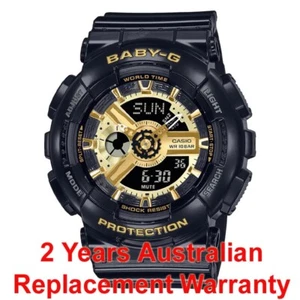 CASIO BABY-G WATCH BA-110X-1A BLACK GOLD (NEW VERSION BA-110-1A) 2Y WARRANTY - Picture 1 of 14