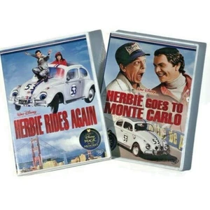 NEW Disney Double Feature Herbie Rides Again and Herbie Goes to Monte Carlo DVD - Picture 1 of 10