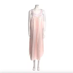 Camisón Christian Dior Vintage Borde Ojales Encaje Rosa Nuevo - Imagen 1 de 3