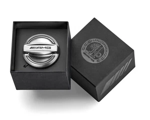 Genuine Mercedes Benz AMG Edition 55 Fuel Tank Filler Gas Cap Cover Matt Chrome - Picture 1 of 7