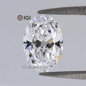 1.38 CT IGI Certified Oval Old European White - D Color VVS2 Clarity Lab Diamond - Picture 1 of 10