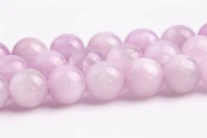 Cuentas de kunzita natural genuina de 7 mm grado AA cuentas sueltas de piedras preciosas redondas - Imagen 1 de 4
