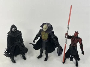Star Wars Sith Legends Evolution 2008 Darth Maul Bane Nihilus incomplete 3 pack - Picture 1 of 24