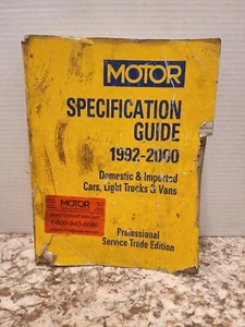 MOTOR Specification Guide 1992-2000 Professional Edition: 10th  Edition - Picture 1 of 6