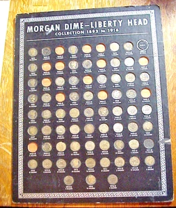 MORGAN GROSCHEN - LIBERTY HEAD Sammlung 1892 bis 1916 -- 61 FRISEUR SILBERMÜNZEN - Bild 1 von 10