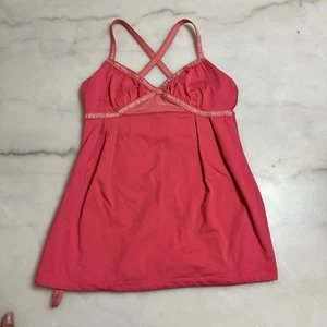 Camiseta sin mangas Lululemon Dance Strap rosa cruzada para mujer talla 2 - Imagen 1 de 9