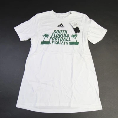 South Florida Bulls adidas Amplifier Short Sleeve Shirt Men's White New - Image 1 of 3
