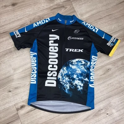 Camiseta deportiva de ciclismo Discovery negra Nike Trek para hombre L rara Italia Foto 1 de 4