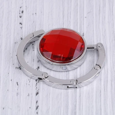 Portátil Plegable Aleación de Cristal Cartera Bolso de Mano Gancho Colgante Bolso Holde-cx Foto 1 de 4