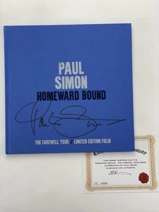 PAUL SIMON SIGNED AUTOGRAPH HOMEWARD BOUND FAREWELL TOUR BOOK LE FOLIO #141/200 - Picture 1 of 1