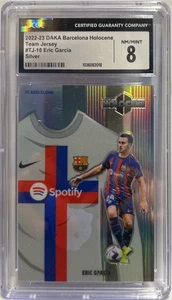 Eric Garcia 8/25 Team Jersey Silver Daka Barcelona One & Two 2023/24 CGC 8 - Picture 1 of 2