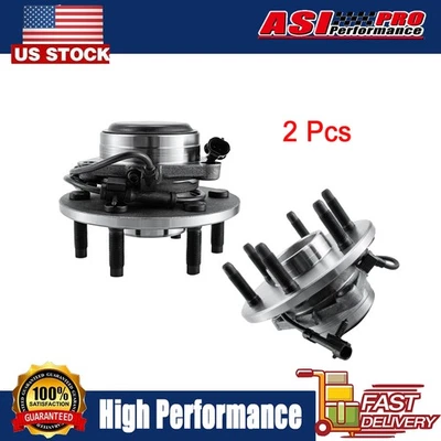 2pcs 6 Lug 2WD Front Wheel Hub Bearing Assembly For Chevy Tahoe GMC Sierra Yukon Foto 1 de 4