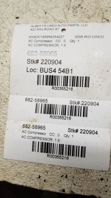 Compresor de aire acondicionado compatible con KIA RIO 2003-05  Foto 1 de 4