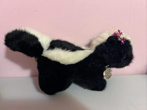 Peluche GUND VINTAGE 1987 SKUNK bianco e nero lungo 13" - Foto 1 di 5
