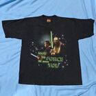 Vintage 90er Star Wars T-Shirt May the force be with you Herren M Jugend XL Obi Wan