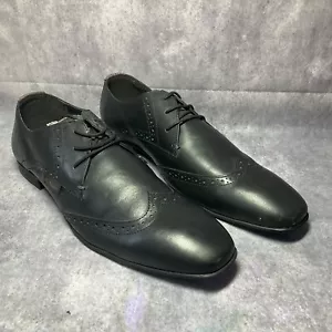 Scarpa da uomo Ben Sherman derby stringata in pelle nera con lacci UK 10 EU 44 - Foto 1 di 1