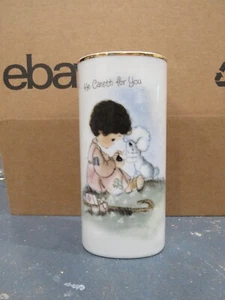 Precious Moments Vase - "He Careth For You" - Made in Japan - 1978 - Bild 1 von 5