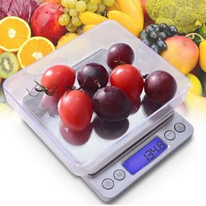 Digital Scale 3000g x 0.1g Jewelry Gold Silver Coin Gram Pocket Size Herb Grain - Picture 1 of 11
