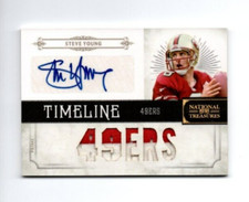 STEVE YOUNG 2011 NATIONAL TREASURES TIMELINE MATERIALS PRIME PATCH AUTO 2/5