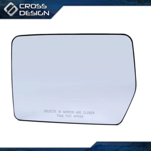 Exterior Side View Door Mirror Glass Heated Power LH Fit For F-150 Pickup Truck - Picture 1 of 12