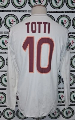 UNWASHED TOTTI 2007-2008 MATCH WORN ROMA INDOSSATA SHIRT MAGLIA CALCIO FOOTBALL - Immagine 1 di 4