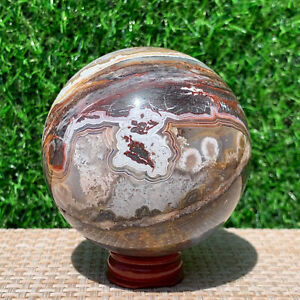 660G Natural mexican stone Quartz Ball Crystal Sphere Mineral Specimen Healing