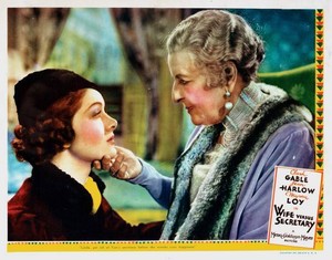 Wife Vs Secretary lobby card Myrna Loy May Robson 1936 OLD MOVIE FILM PHOTO