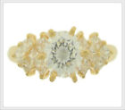 Ladies 14K Yellow Gold Cubic Zirconia Engagement Wedding Ring