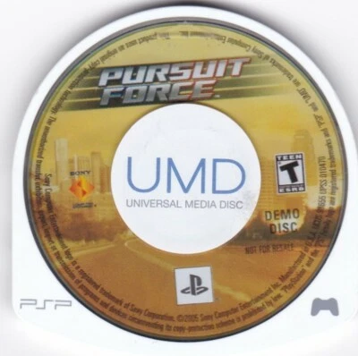 Pursuit Force (Sony PSP, 2005) **DEMO DISC ONLY** - Image 1 of 2