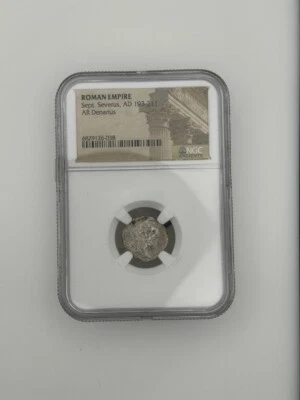 Roman Empire Sept Severus AD 193-211 AR Denarius NGC - Image 1 of 4