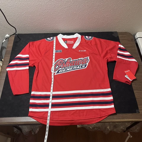 Oshawa Generals Jersey CCM Great North Road CHL NHL Hockey Sweater Adult Large Cover