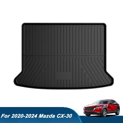 Car Rear Trunk Mat Cargo Liner TPO Rubber All Weather For Mazda CX-30 2020-2024 - Image 1 of 4