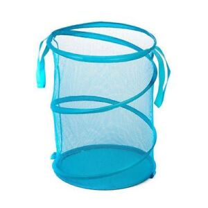Collapsible Wire Laundry Hamper Bag Clothing Storage School College Dorm Room 