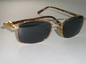 GAFAS DE SOL RECTANGULARES DE COLECCIÓN B&L RAY BAN W2007 CHAOS UV ORO/TORT COMBO COMO NUEVAS - Imagen 1 de 10