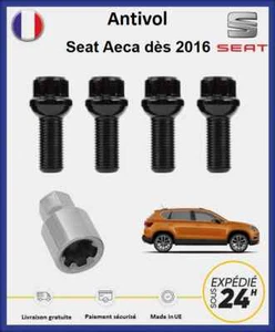 Radmuttern Diebstahlsicherung schwarz Seat Ateca ab 2016 - Bild 1 von 6