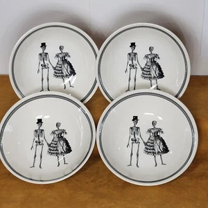 4 Pc. Victorian English Pottery by Royal Stafford Soup/Cereal Bowl "Mardi Gras" - Picture 1 of 4