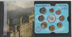 SAINT MARIN - Coffret B.U. Officiel Euro 2003 - série 9 monnaies FDC avec la 5 E - Imagen 1 de 2