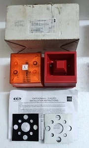 YL4 SOUNDER BEACON 24VDC 5 JOULE AMBER LENS RN BASE WR CO3248/WR NEW - Picture 1 of 8