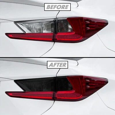 FOR 15-18 Lexus RC Tail Light Turn Signal & Reverse SMOKE Precut Vinyl Tint - Image 1 of 4