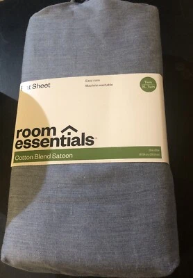 Room Essentials Easy Care Cotton Blend Sateen Flat Sheet Twin (XL) NWT - Image 1 of 4