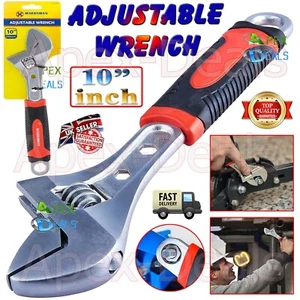 10"/25cm Schraubenschlüssel verstellbarer Schraubenschlüssel Soft Grip Griff metrische Skala offene Backen Werkzeug - Bild 1 von 24