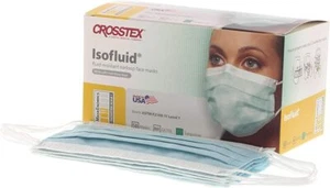 Crosstex GCITQ Isofluid Earloop Face Masks ASTM Level 1 Turquoise 500/Bx - Picture 1 of 1