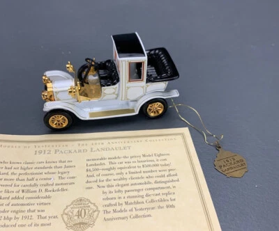 1:43 Matchbox Collectibles 1912 Packard Landaulet NIB! 40th Aniv Ed D0590 LZ - Image 1 of 4