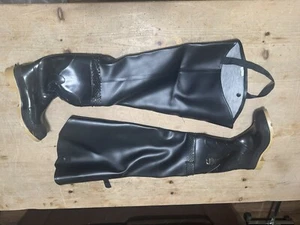 Botas On Guard Negras Hip Wader Para Hombre Talla 8 Modelo 86056 Puntera de Acero con Vástago de Acero - Imagen 1 de 8
