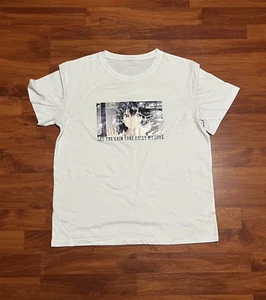 Shein Let It Rain Anime Girl Manga Graphic Print T-shirt White Size Small - Picture 1 of 2